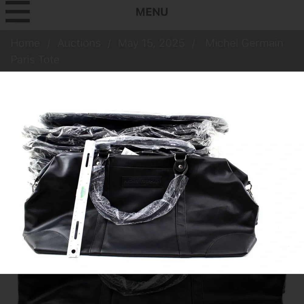 Michel Germain black tote bag. NWT